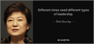 Park Geun hye Quotes