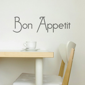 Bon Appetit Custom Wall Sticker Quote
