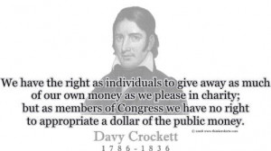 ThinkerShirts.com presents Davy Crockett and his famous quote 