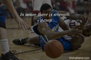 teamwork-In union there is strength.