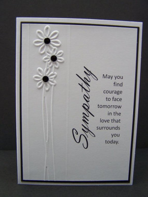 ... Card, Condolence Card, With Sympathy, Black and White on Etsy, $3.00