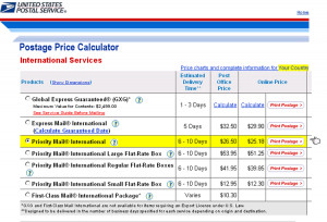 Estimated Delivery Times USPS