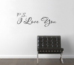 Love-You-Cute-Cursive-vinyl-wall-decal-quote-sticker ...