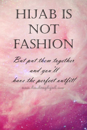 Hijab is not fashion | © www.hashtaghijab.com