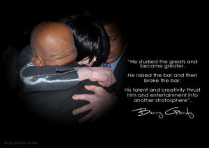 quote from Berry Gordy regarding Michael.