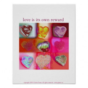 Love is its own reward poster