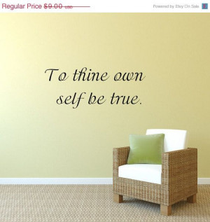 ON SALE Vinyl Wall Decal Shakespeare Quote by VinylArtByAlison, $8.55
