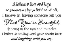 ... Having Someone Tell You That You’re Beautiful ~ Being In Love Quote
