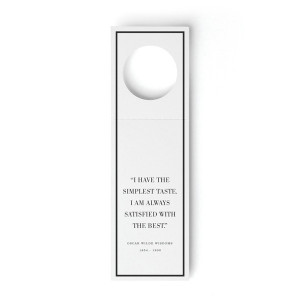 Oscar Wilde Collection - Witty Quote Wine Tag