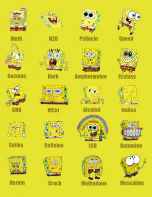 Friendship quotes spongebob on different drugs funny quotes and ...