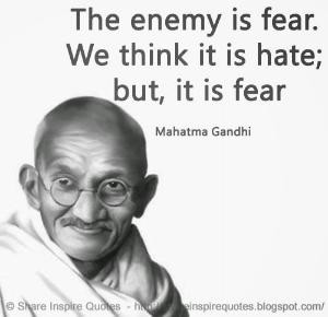 it is fear - Mahatma Gandhi | Share Inspire Quotes - Inspiring Quotes ...
