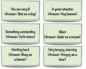 idiom game As students hear an idiom or come across one in their ...