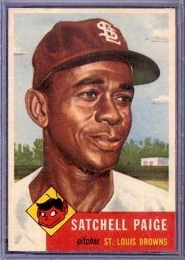 Satchel Paige card was included in the 1953 Topps set with his first ...
