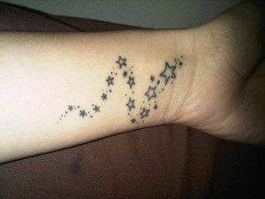 Wrist stars tattoo
