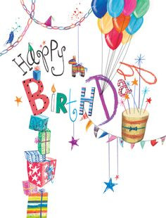 Happy Birthday (W051) Luxury Celebration Card by Laura Hughes ...