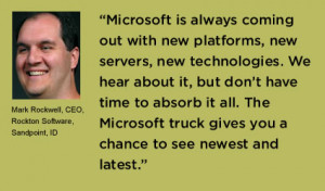... Microsoft representative to make arrangements for an appearance