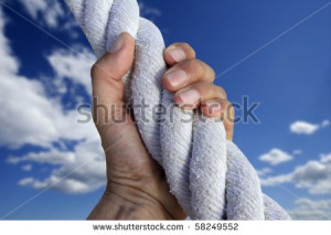 man hand grab grip strong climbing to sky big rope metaphor [Photo ...