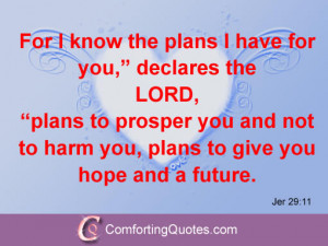 bible verse i know the plans i have for you famous proverb from bible ...
