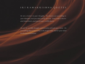 Spiritual quotes by Sri Ramakrishna wallpaper