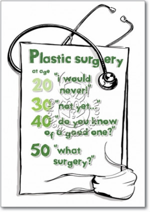 Plastic Surgery Adult Funny Birthday Card Nobleworks
