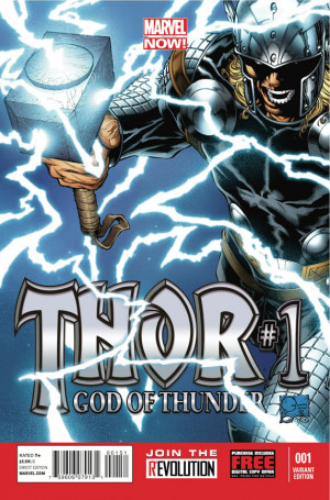 Thor God of Thunder Quesada Variant Cover