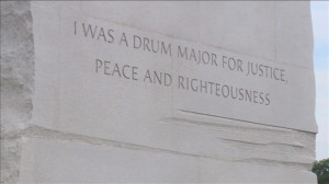 Prep Work To Remove MLK Memorial Quote