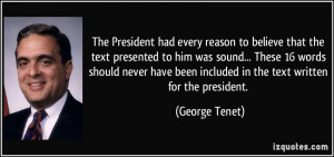 More George Tenet Quotes