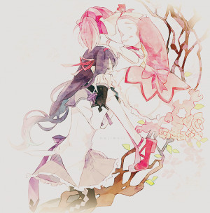 art anime edits manga pixiv color Homura Akemi Madoka Magica kaname ...