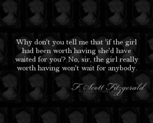 Scott Fitzgerald quote plus a beautiful article [ here ...