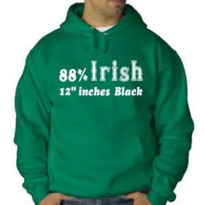 88% IRISH BLACK funny St. Patrick's Day Ireland humor tee Green MENS ...