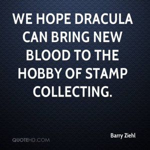 We hope Dracula can bring new blood to the hobby of stamp collecting.