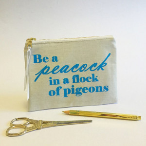Inspirational quotes, quirky quotes, zipper pouches, zip purses, pouch ...