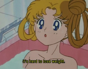 cartoon, lose weight, sailor moon, weight
