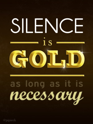 silence is golden quotes