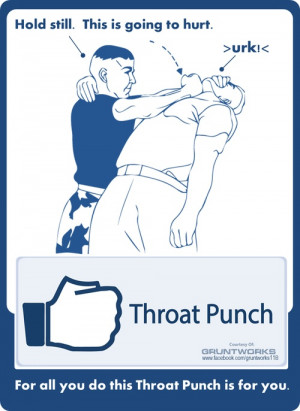 Throat punch.....proper technique