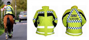 Aspey Horse Riding Reflective/Florescent Jacket With Pull Down Warning ...