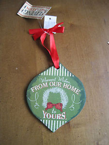 ... Christmas-Holiday-Living-Quotes-Wooden-Ornament-Warm-Wishes-From-Home