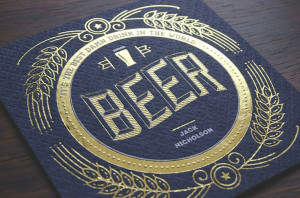 ... : Beautiful Beer Coasters With Witty Quotes For Letterpress Lovers
