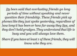 This is lifelong friendship...