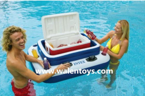 Intex Inflatable Pool Cooler Floating Party Float Drink Ice Bar Holder ...