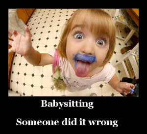 funny babysitting pictures- wrong babysitter