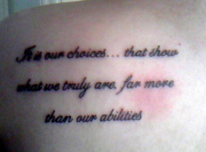 Shoulder Tattoo Harry Potter Albus Dumbledore Quote Innnk