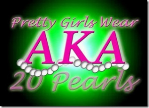 ... , they’re also the colors of my sorority…Alpha Kappa Alpha, Inc