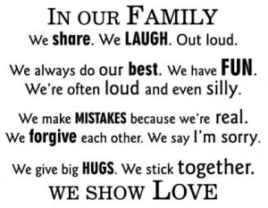 In Our Family We Show Love Wall Quotes Decal modern-decals