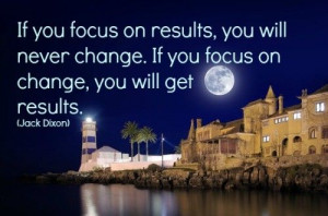 Focus on the CHANGE. Everyday, small changes will equal into ...