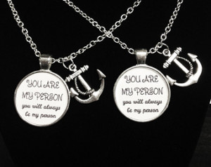 ... Anchor Of Hope Quote Best Friend Forever Sisters Couple's BFF Necklace