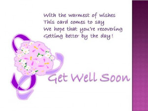 Get Well Wish For Your Dear One.