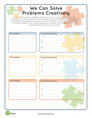 This creative problem solving printable can also be found in our ...