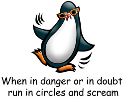 ... fun shop humorous funny t shirts penguin humor screaming penguin