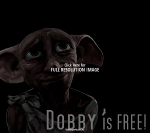 Funny character from Harry Potter - little Dobby